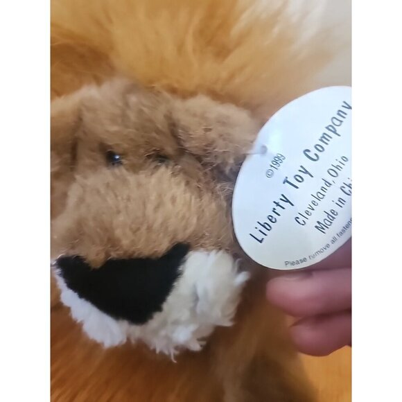 Vintage Liberty Toy Lion Plush Still Has Tag Attached - Picture 3 of 8